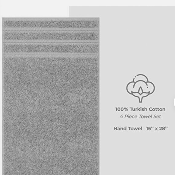 American Soft Linen 6 Piece Luxury Hand Towel Set. 100% Turkish Cotton. New. - Picture 4 of 7